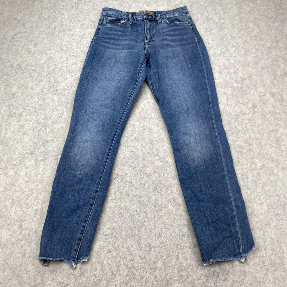 Joe's Jeans Charlie Womens 25 (27x26) Blue High Rise Skinny Ankle Distressed